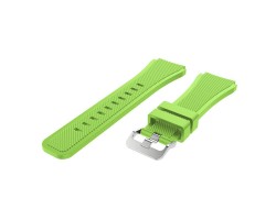 Okosóra kiegészítő szíj Samsung Gear S3 / Watch szilikon óraszíj, 46 mm zöld (utángyártott)